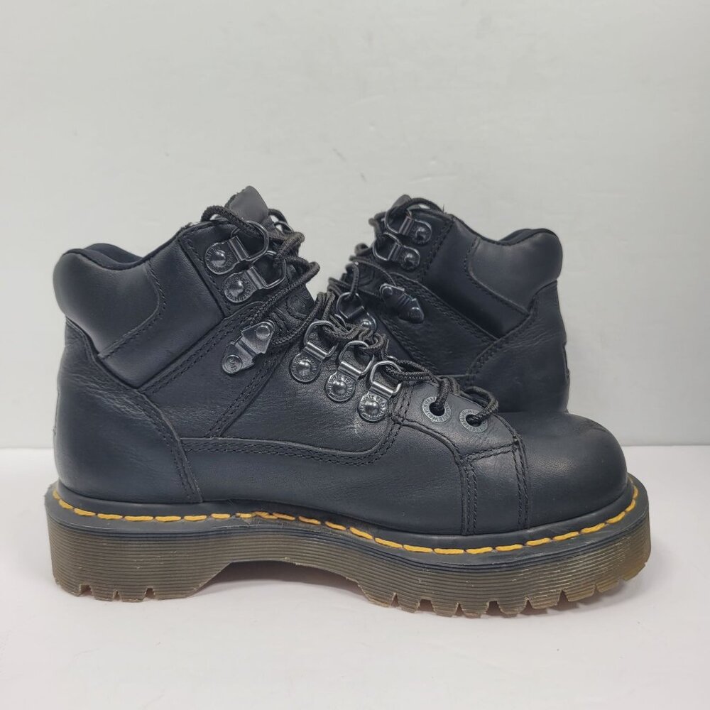 Dr. Martens 8699 Men's Black Leather Lace Up Boots US Size 5 / Wo's US Size 6 - Picture 5 of 10